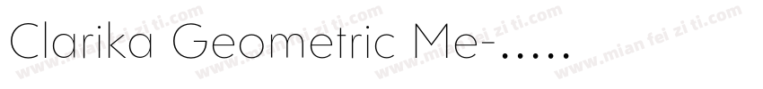 Clarika Geometric Me字体转换